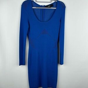 Cut25 by Yigal Azrouel Mesh Cutout Knit Dress